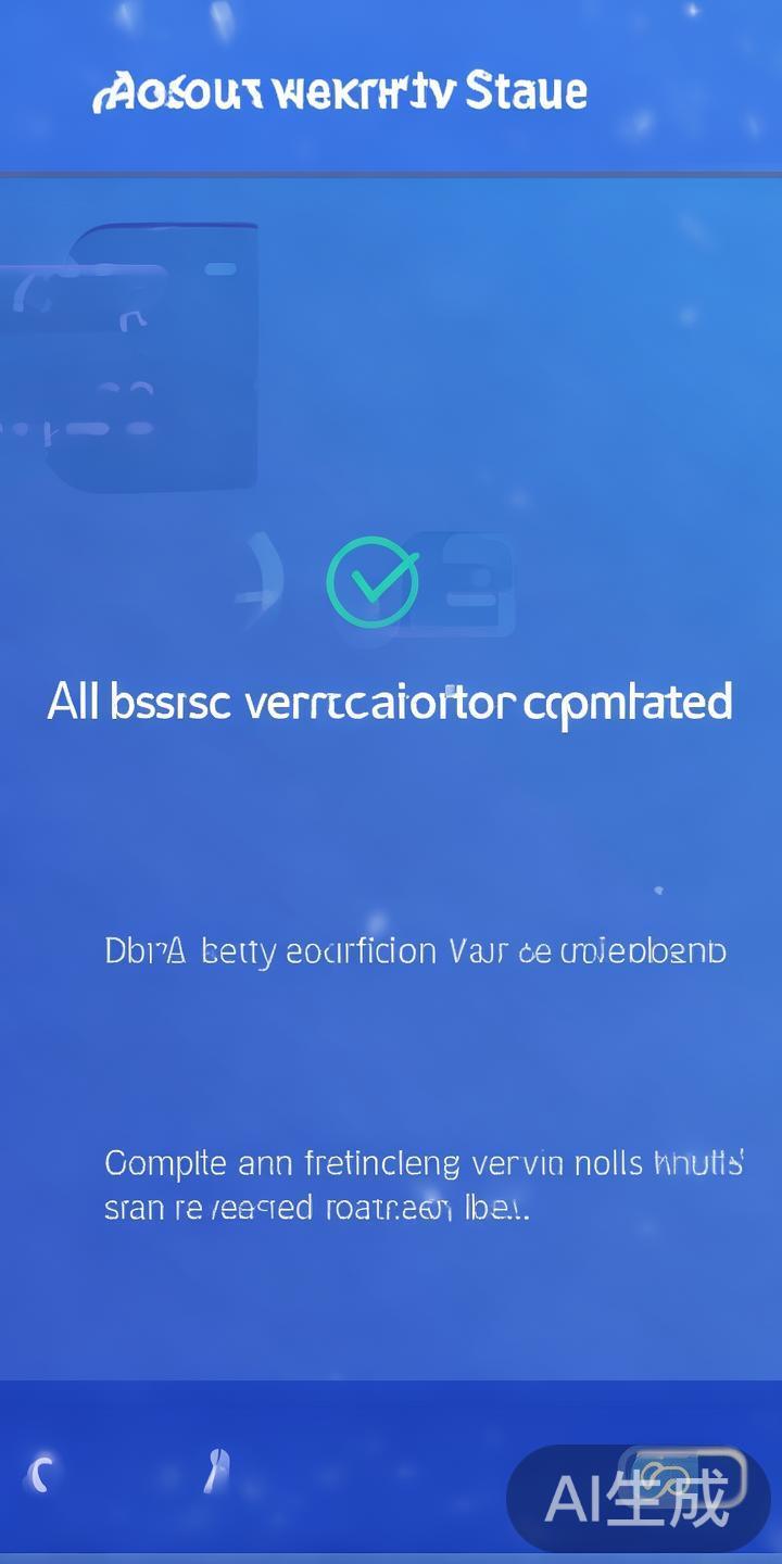 核查账户信息和状态：确认已完成全部基础验证，特别是
